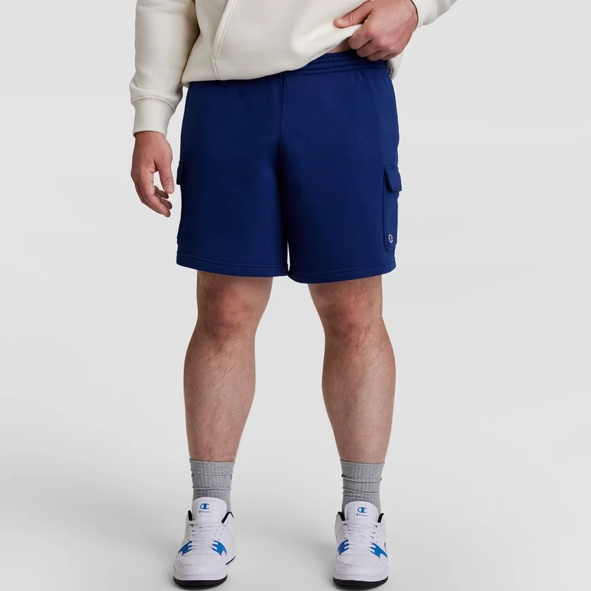 8" Fleece Cargo Short, C Logo