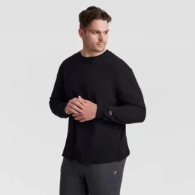 Classic Long Sleeve T-Shirt, Embroidered C Logo – Big & Tall