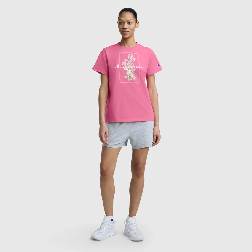 Painted Bouquet Graphic T-Shirt, C Logo