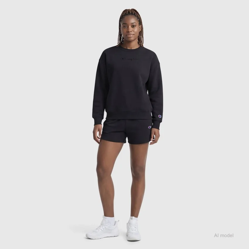 Powerblend Crewneck Sweatshirt, Embroidered Script Logo