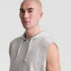 Sleeveless Hoodie, Embroidered C Logo