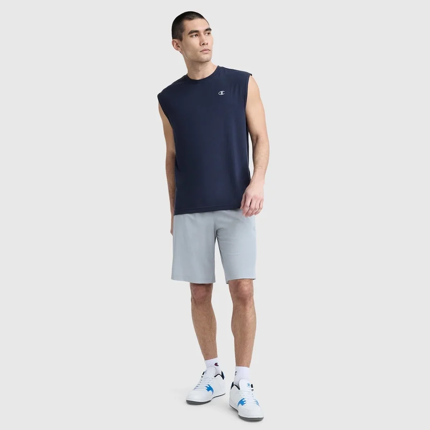 Sport Crewneck Muscle Tee, Script Logo