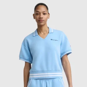 Tennis Court Polo, Embroidered Script Logo